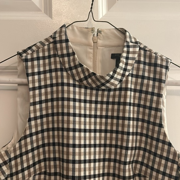 Ann Taylor Plaid Mock Neck Dress - Picture 3 of 4
